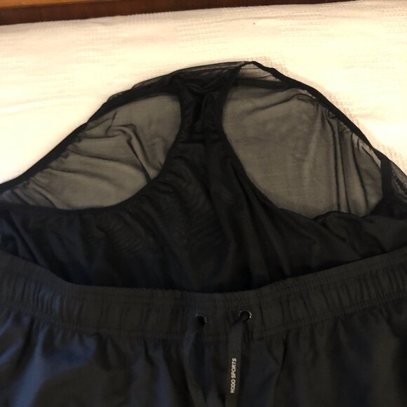 HODO Shorts Men XXL 2XL Active Board 9" Built in Brief Swimwear Trunks Black B83 - Picture 13 of 14